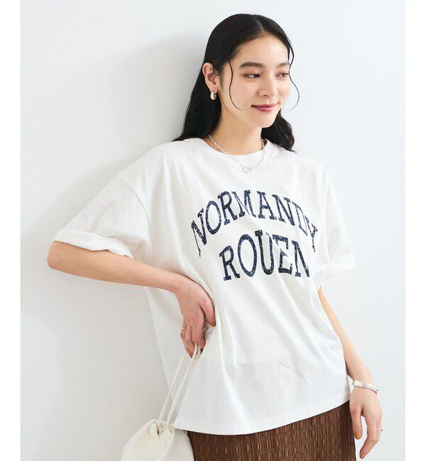 VIS「ピグメント加工プリントビッグTシャツ」|Tシャツ・カットソー|