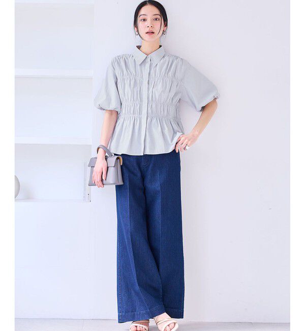 VIS「シャーリングバルーンシャツ」|シャツ・ブラウス|