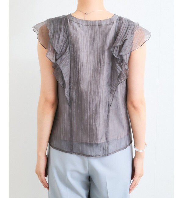 VIS「シアーフリルブラウス」|シャツ・ブラウス|