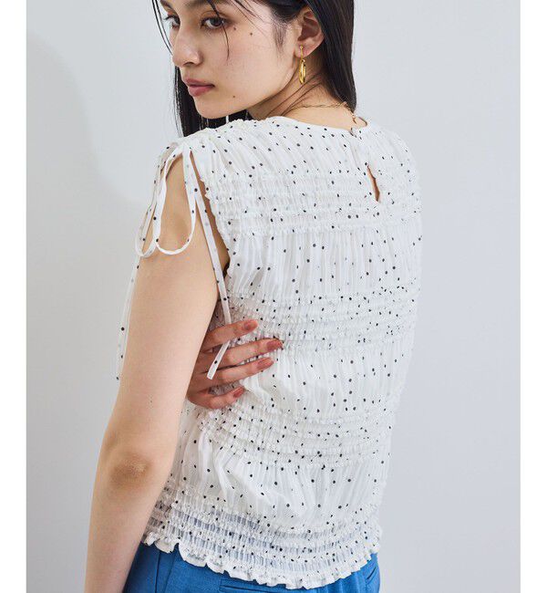 VIS「プリーツシアーシャーリングブラウス」|シャツ・ブラウス|