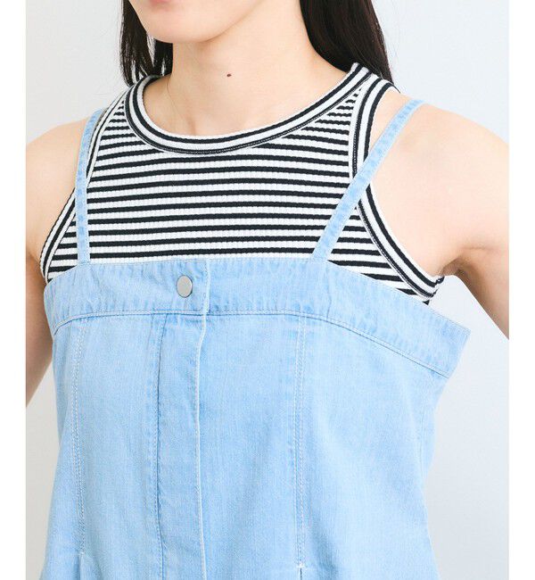 VIS「ライトオンスデニムビスチェ」|キャミソール|