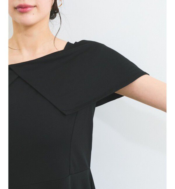 VIS「【WEB限定】ビッグカラーペプラムカットソー」|Tシャツ・カットソー|