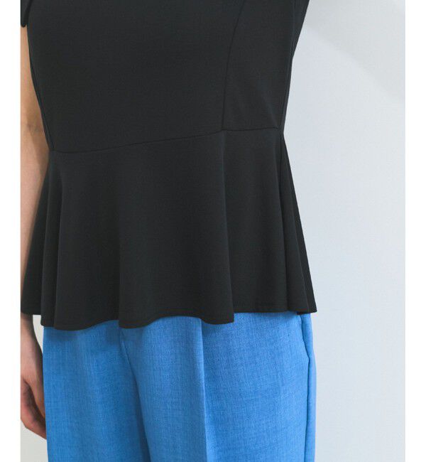 VIS「【WEB限定】ビッグカラーペプラムカットソー」|Tシャツ・カットソー|