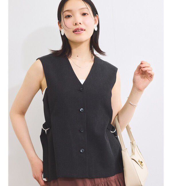 VIS「【セットアップ対応】サイドベルトフレアジレ」|ベスト・ジレ|