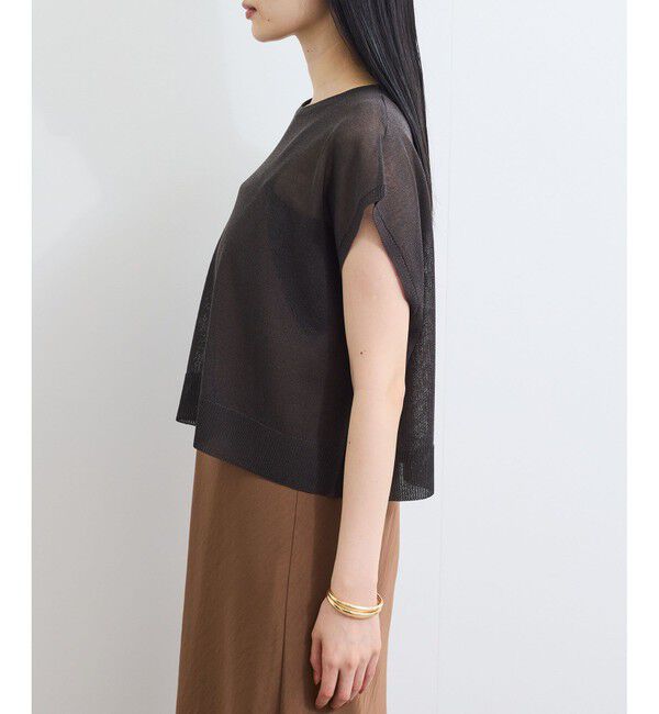 VIS「ドライタッチシアーニットトップス」|ニット・セーター|