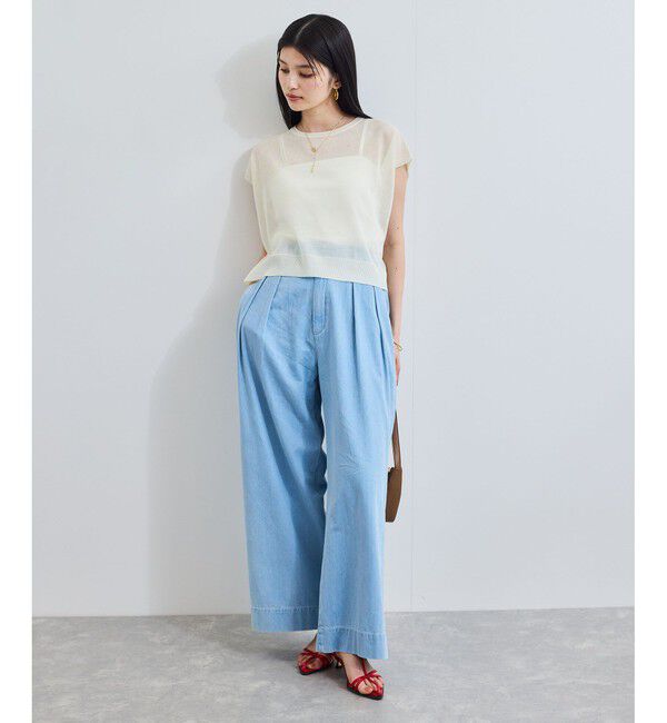 VIS「ドライタッチシアーニットトップス」|ニット・セーター|