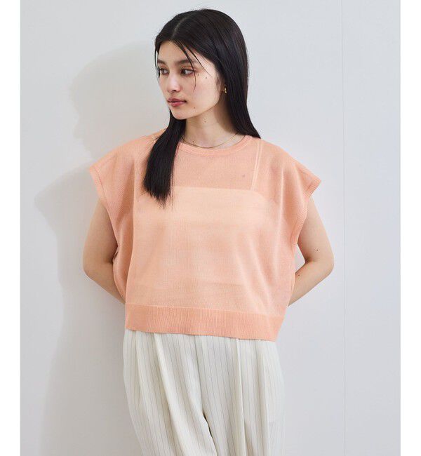 VIS「ドライタッチシアーニットトップス」|ニット・セーター|