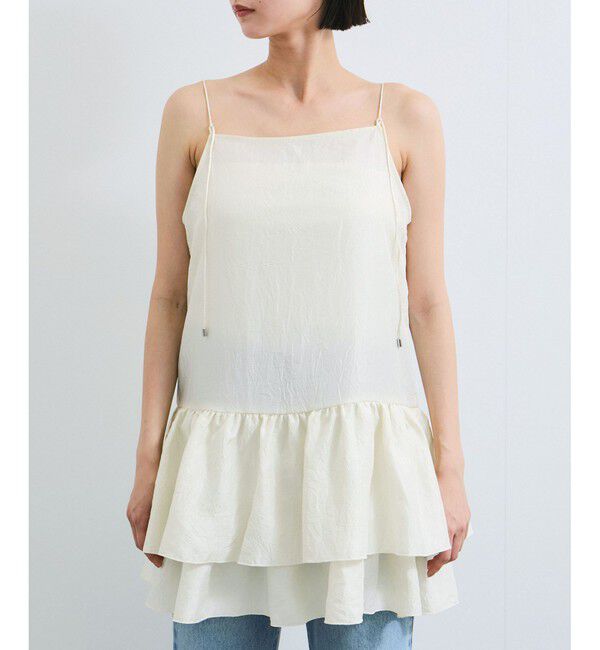 VIS「【WEB限定】【前後2WAY】フリルキャミチュニック」|チュニック|