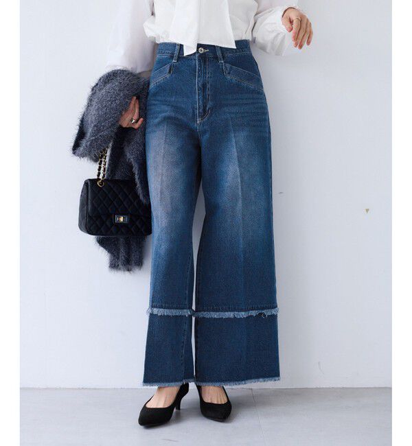 VIS「フリンジフレアデニム」|デニム|