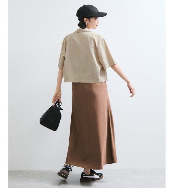 VIS「【Chocomoo】VIS別注バック刺繍クロップドハーフスリーブシャツ」|シャツ・ブラウス|