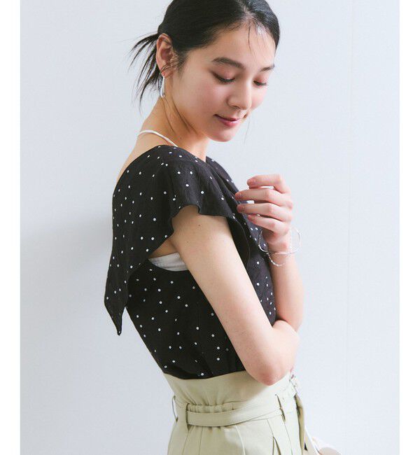 VIS「コンパクトビッグカラーブラウス」|シャツ・ブラウス|