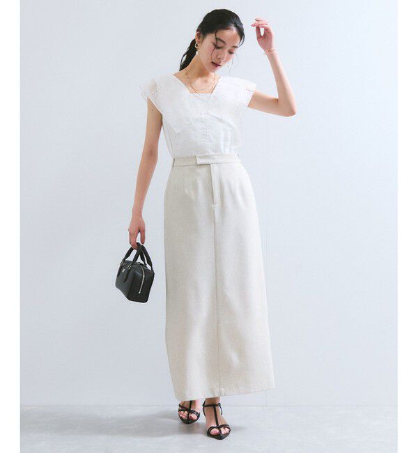 VIS「コンパクトビッグカラーブラウス」|シャツ・ブラウス|