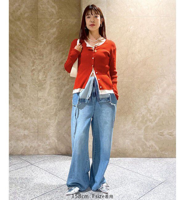 VIS「【WEB限定】フェイクレイヤードカーディガン(マルチWAY)」|カーディガン|