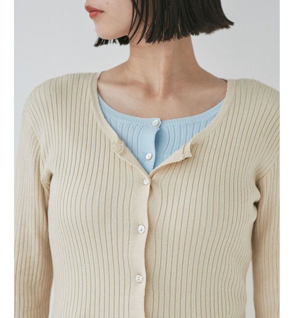 VIS「【WEB限定】フェイクレイヤードカーディガン(マルチWAY)」|カーディガン|