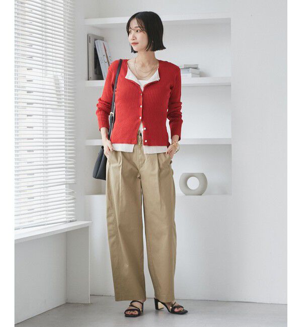 VIS「【WEB限定】フェイクレイヤードカーディガン(マルチWAY)」|カーディガン|