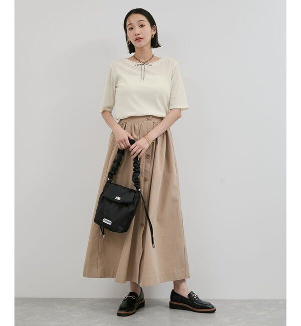 VIS「シーアベロア5部袖プルオーバー」|Tシャツ・カットソー|