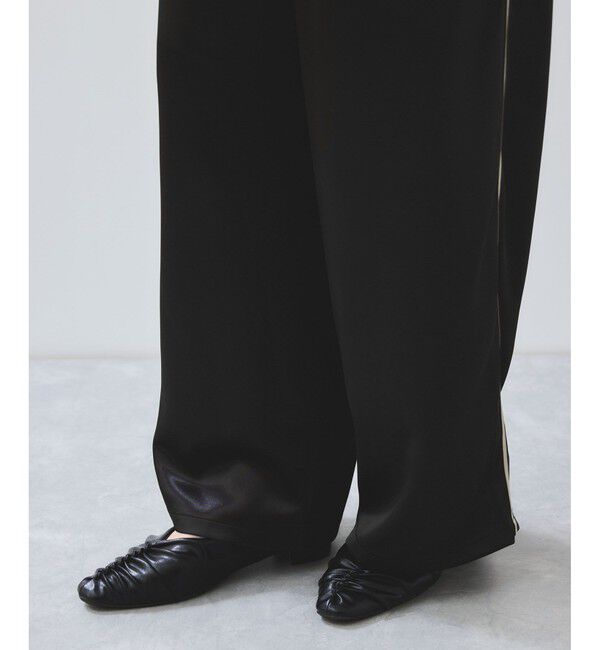 VIS「【WEB/一部店舗限定】配色サイドラインサテンイージーパンツ」|チノ|