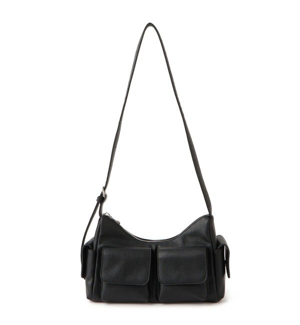 VIS「【2WAY】ビンテージ合皮クアトロポケットショルダーバッグ」|ショルダー・メッセンジャー|