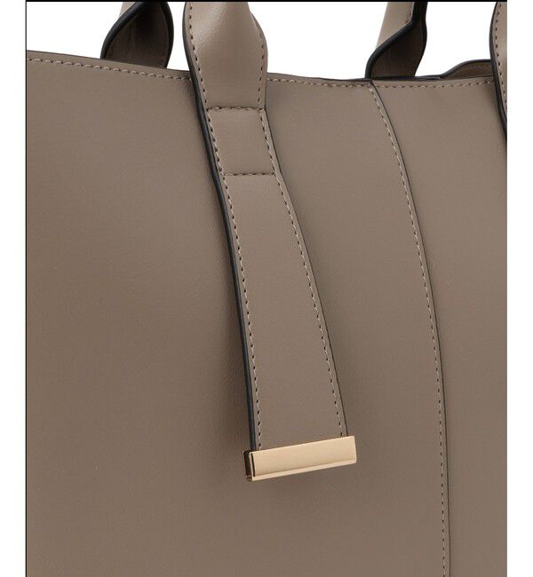 VIS「【復刻/WEB限定】【A4収納】ゴールド金具付きノットトートバッグ/通勤・通学対応」|トートバッグ|