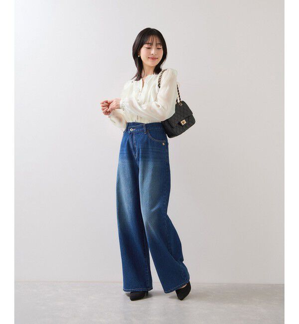 VIS「シアーラッフルブラウス/イージーケア」|シャツ・ブラウス|