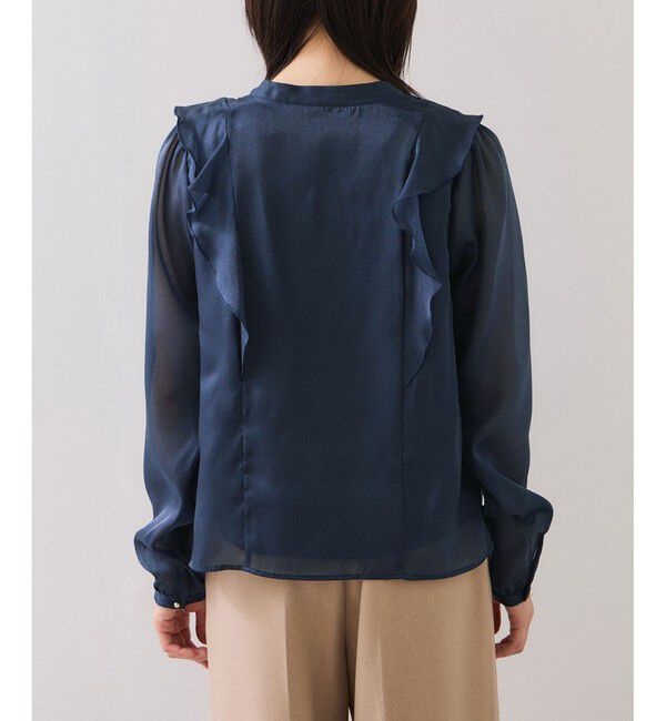 VIS「シアーラッフルブラウス/イージーケア」|シャツ・ブラウス|