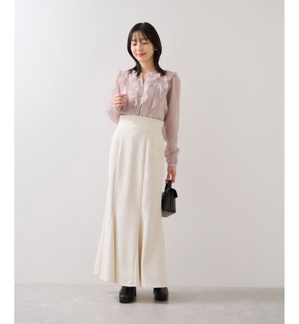 VIS「シアーラッフルブラウス/イージーケア」|シャツ・ブラウス|