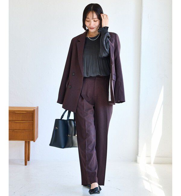 VIS「割繊シャーリングブラウス/2WAY・イージーケア」|シャツ・ブラウス|