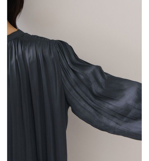 VIS「割繊シャーリングブラウス/2WAY・イージーケア」|シャツ・ブラウス|