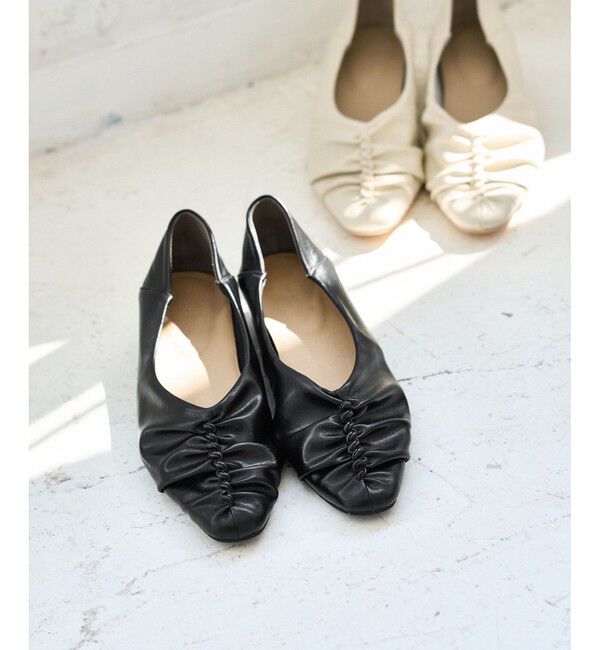 VIS「ギャザーバブーシュパンプス」|パンプス|