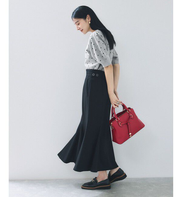 VIS「ドットジャガードニット」|ニット・セーター|