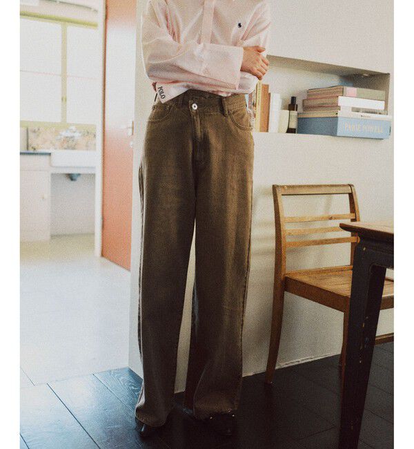 VIS「【POLO BCS】VIS別注クロスベルトストレートワイドデニム」|デニム|