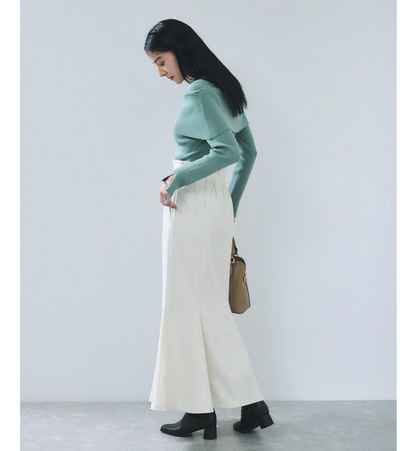 VIS「オフショルダーモチモチリブニット」|ニット・セーター|