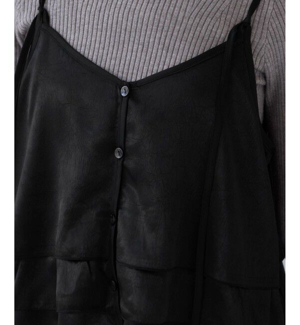 VIS「【WEB限定】サテンフリルビスチェ/2WAY」|キャミソール|