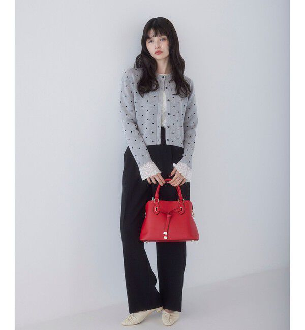 VIS「ドットジャガードカーディガン」|カーディガン|