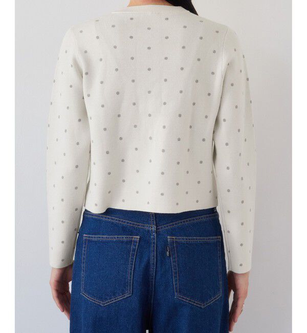 VIS「ドットジャガードカーディガン」|カーディガン|