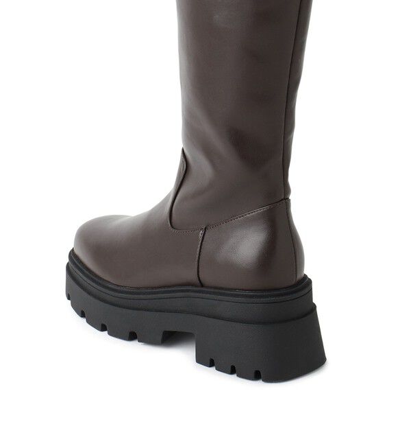 VIS「サイドバックルタンクソールロングブーツ」|ロングブーツ|