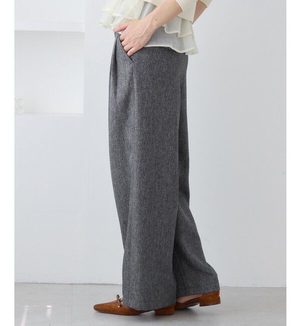VIS「ツイード2タックワイドパンツ」|チノ|