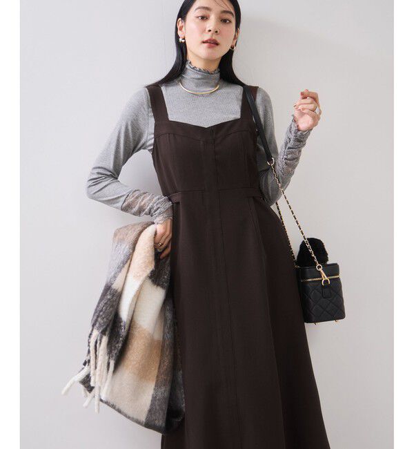 VIS「ウエストベルトジャンパースカート」|ワンピース|