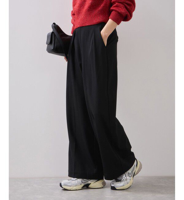 VIS「Hot Beautyツータックワイドパンツ/イージーケア」|チノ|