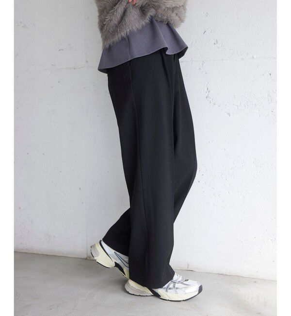 VIS「Hot Beautyベルテッドスリムストレートパンツ/イージーケア」|チノ|