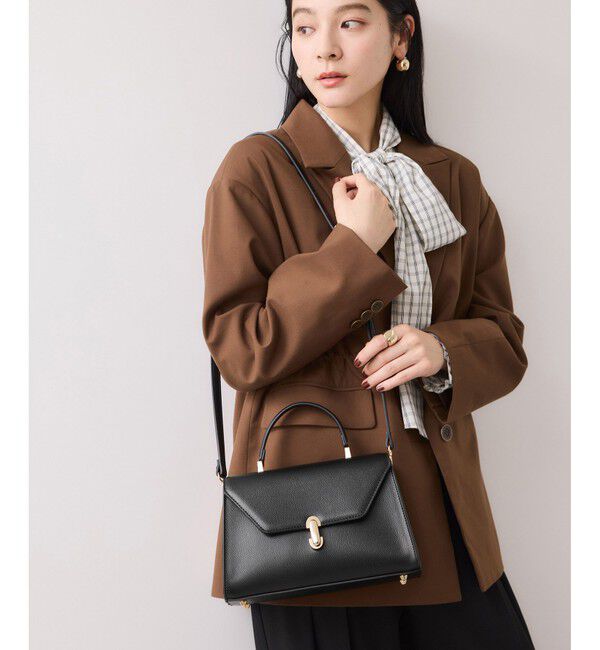 VIS「楕円金具ワンハンドルバッグ/2WAY」|ハンドバッグ|