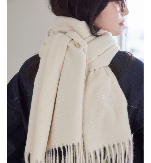 VIS「なめらかタッチ刺繍入りストール」|ストール|