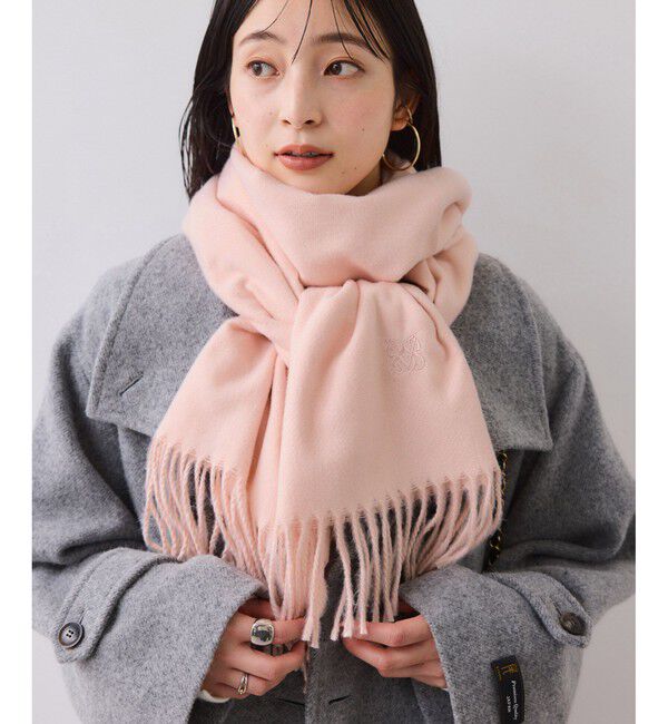 VIS「なめらかタッチ刺繍入りストール」|ストール|