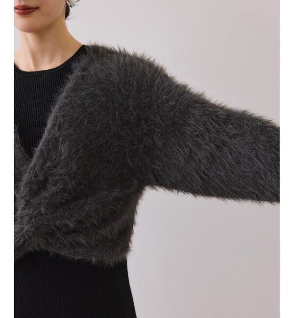 VIS「ねじりショートトップス付きロングニットワンピース/イージーケア」|ワンピース|