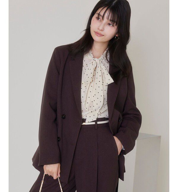 VIS「ベロアボウタイドットカットソー」|Tシャツ・カットソー|