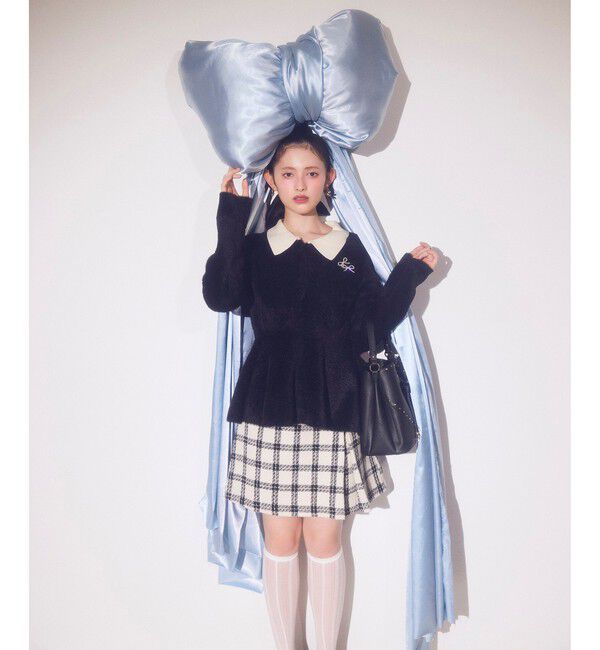 VIS「ラインストーン＆スタッズハートカットバッグ」|ショルダー・メッセンジャー|