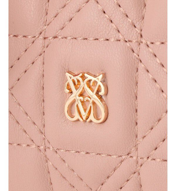 VIS「ハートチャーム付き2WAYキルトバッグ」|ハンドバッグ|