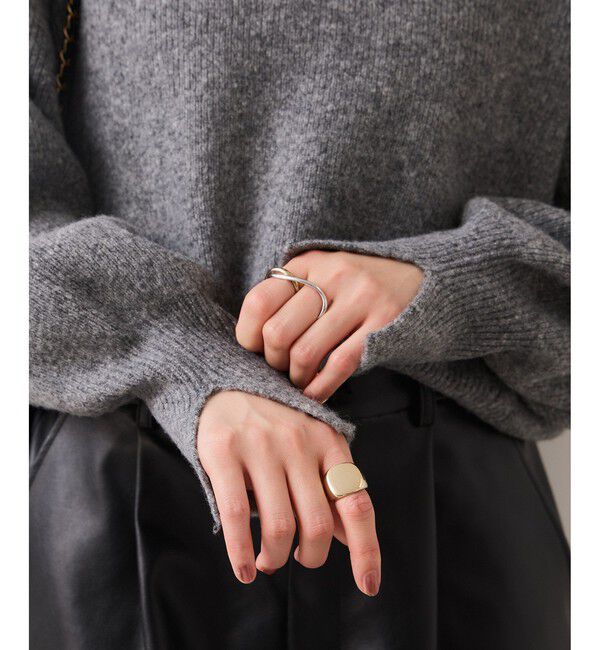 VIS「Vネックレースニットプルオーバー」|ニット・セーター|