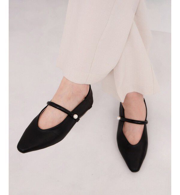 VIS「パールメリージェーンパンプス/バブーシュ」|パンプス|