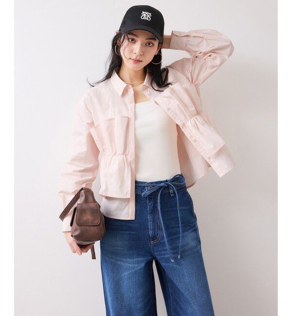 VIS「ビスチェドッキングシャツ/イージーケア」|シャツ・ブラウス|